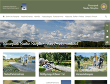 Tablet Screenshot of naturpark-nuthe-nieplitz.de